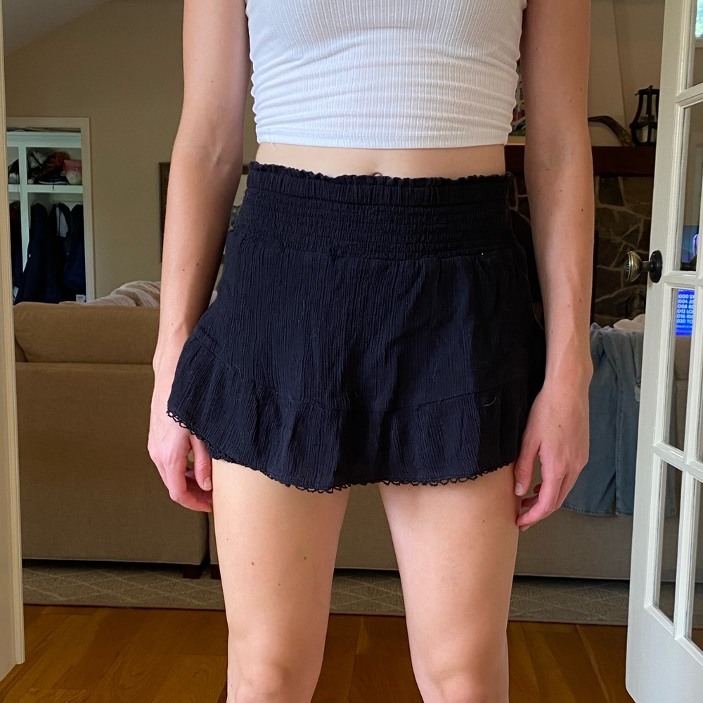 Black Aeropostale Boho Skort